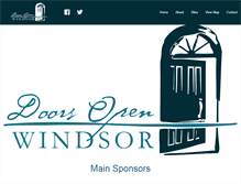 Tablet Screenshot of doorsopenwindsor.com